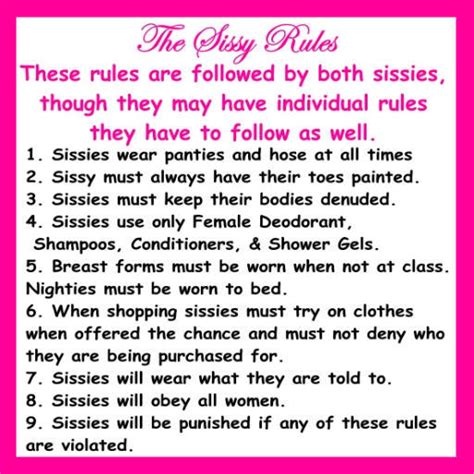 sissy roleplay|Sissy Rules